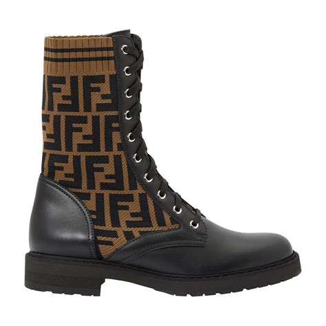 fendi boots black and white|genuine fendi boots.